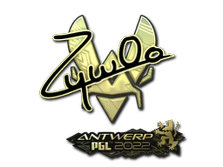 Sticker | ZywOo (Gold) | Antwerp 2022 image