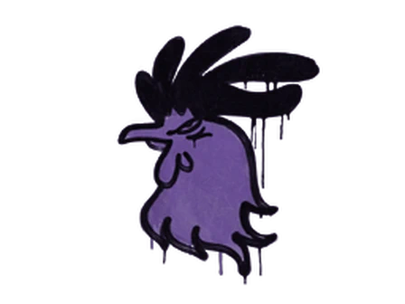 Sealed Graffiti | Cocky (Monster Purple) image