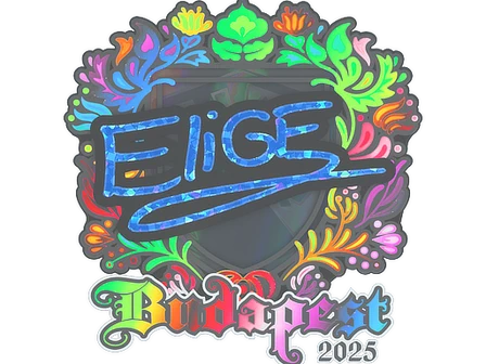 Sticker | EliGE (Holo) | Budapest 2025 image