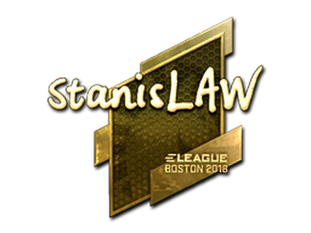 Sticker | stanislaw (Gold) | Boston 2018 image