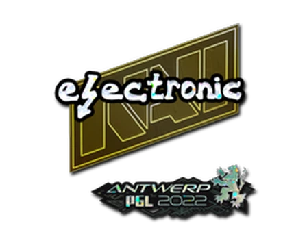 Sticker | electronic (Glitter) | Antwerp 2022 image