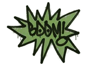 Sealed Graffiti | BOOM (Battle Green) image