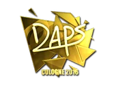 Sticker | daps (Gold) | Cologne 2016 image