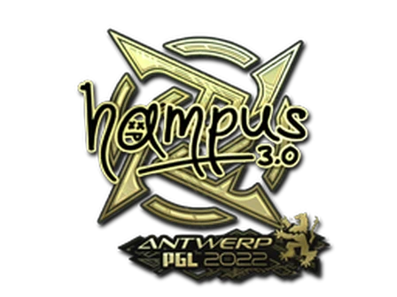 Sticker | hampus (Gold) | Antwerp 2022 image