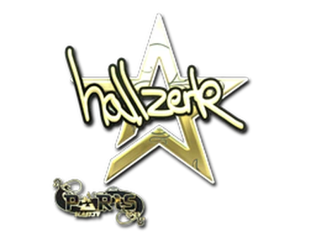 Sticker | hallzerk (Gold) | Paris 2023 image