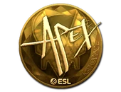 Sticker | apEX (Gold) | Katowice 2019 image