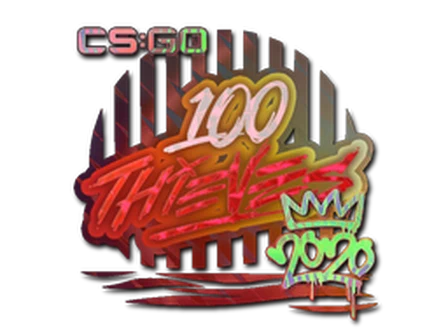 Sticker | 100 Thieves (Holo) | 2020 RMR image