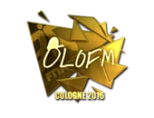 Sticker | olofmeister (Gold) | Cologne 2016 image