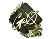 Sticker | gxx- (Gold) | Rio 2022 image