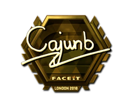 Sticker | cajunb (Gold) | London 2018 image