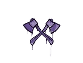 Sealed Graffiti | X-Axes (Monster Purple) image