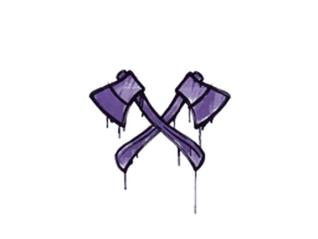 Sealed Graffiti | X-Axes (Monster Purple) image