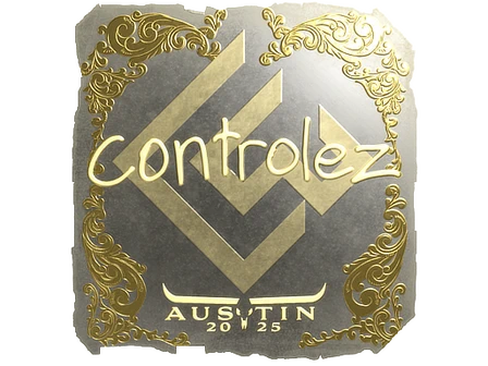 Sticker | controlez (Gold) | Austin 2025 image