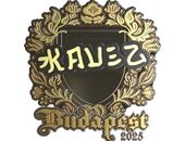 Sticker | kauez (Gold) | Budapest 2025 image