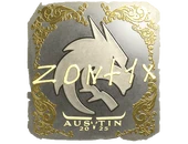 Sticker | zont1x (Gold) | Austin 2025 image