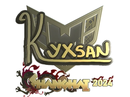Sticker | kyxsan (Gold) | Shanghai 2024 image