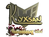 Sticker | kyxsan (Gold) | Shanghai 2024 image