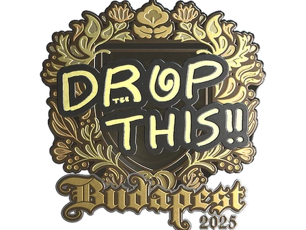 Sticker | drop (Gold) | Budapest 2025 image