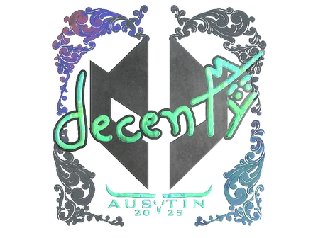 Sticker | decenty (Holo) | Austin 2025 image