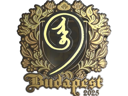 Sticker | nin9 (Gold) | Budapest 2025 image