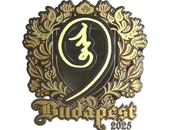 Sticker | nin9 (Gold) | Budapest 2025 image