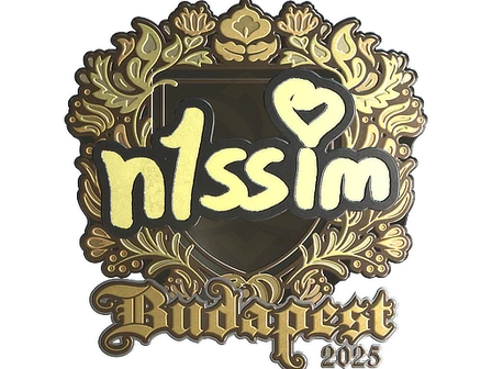 Sticker | n1ssim (Gold) | Budapest 2025 image