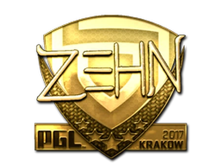 Sticker | zehN (Gold) | Krakow 2017 image
