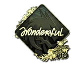 Sticker | w0nderful (Gold) | Rio 2022 image