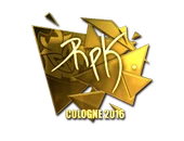 Sticker | RpK (Gold) | Cologne 2016 image