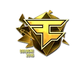 Sticker | FaZe Clan (Gold) | Cologne 2016 image