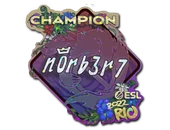 Sticker | n0rb3r7 (Glitter, Champion) | Rio 2022 image