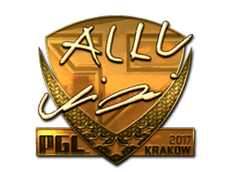 Sticker | allu (Gold) | Krakow 2017 image