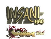 Sticker | insani (Gold) | Shanghai 2024 image