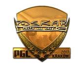 Sticker | oskar (Gold) | Krakow 2017 image