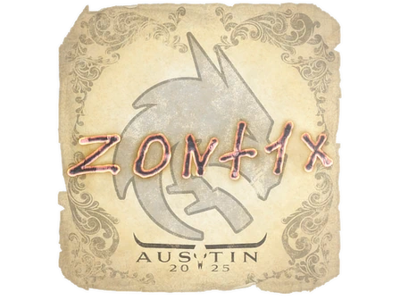 Sticker | zont1x | Austin 2025 image