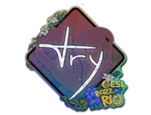Sticker | TRY (Glitter) | Rio 2022 image