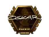 Sticker | oskar (Gold) | London 2018 image