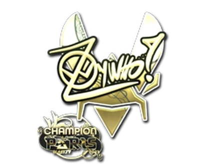 Sticker | ZywOo (Gold, Champion) | Paris 2023 image