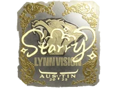Sticker | Starry (Gold) | Austin 2025 image