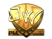 Sticker | JW (Gold) | Krakow 2017 image