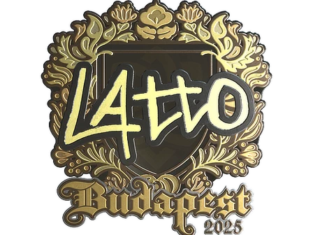 Sticker | latto (Gold) | Budapest 2025 image