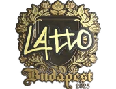 Sticker | latto (Gold) | Budapest 2025 image