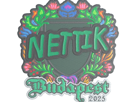 Sticker | nettik (Embroidered) | Budapest 2025 image