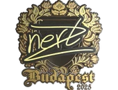 Sticker | NertZ (Gold) | Budapest 2025 image