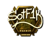 Sticker | S0tF1k (Gold) | London 2018 image