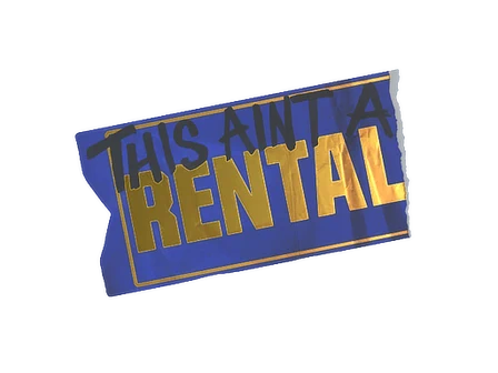 Sticker | Ain't A Rental (Foil) image