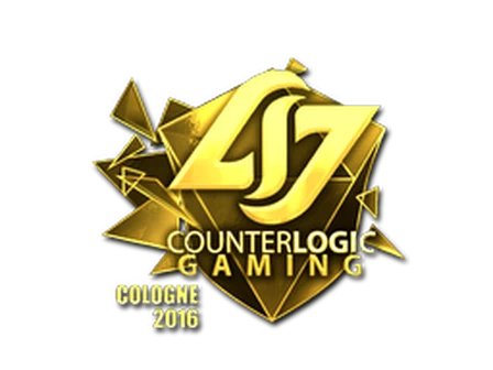 Sticker | Counter Logic Gaming (Gold) | Cologne 2016 image