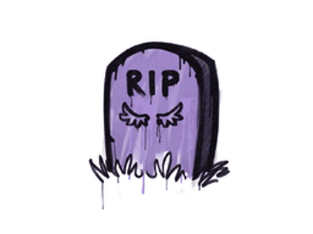 Sealed Graffiti | Tombstone (Violent Violet) image