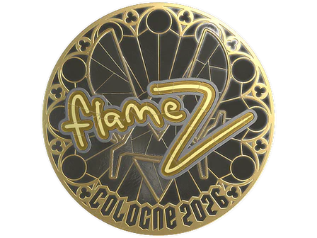 Sticker | FlameZ (Gold) | Cologne 2026 image