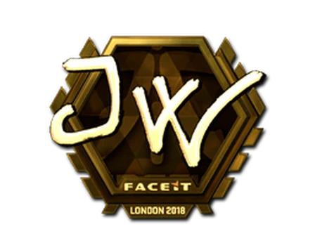 Sticker | JW (Gold) | London 2018 image